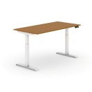 Höhenverstellbarer Schreibtisch, elektrisch, 735-1235 mm, Platte 1600 x 800 mm, Kirschbaum