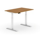 Höhenverstellbarer Schreibtisch, elektrisch, 735-1235 mm, Platte1200 x 800 mm, Kirschbaum