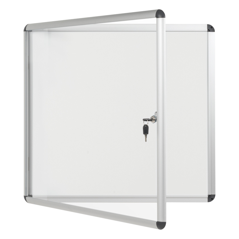Innenvitrine mit weißer magnetischer Oberfläche, 720 x 674 mm