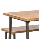 Jedálenská zostava INWOOD, stôl 1200 x 700 mm + 2 lavice