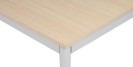 Jedálenský stôl, 1200 x 800 mm, doska breza, podnož sv. sivá