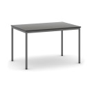 Jedálenský stôl, 1200 x 800 mm, doska wenge, podnož tm. sivá