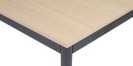 Jedálenský stôl, 800 x 800 mm, doska breza, podnož tm. sivá