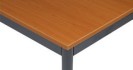 Jedálenský stôl, 800 x 800 mm, doska čerešňa, podnož tm. sivá