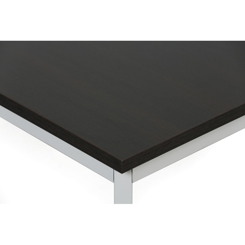 Jedálenský stôl TRIVIA, svetlo sivá konštrukcia, 1200 x 800 mm, wenge