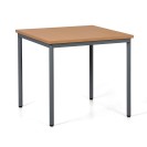 Jedálenský stôl TRIVIA, tmavo sivá konštrukcia, 800 x 800 mm, buk