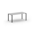 Jednací stůl INFINITY s černou podnoží 1800 x 900 x 750 mm, šedá