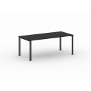 Jednací stůl INFINITY s černou podnoží 2000 x 900 x 750 mm, wenge
