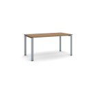 Jednací stůl INFINITY se šedostříbrnou podnoží 1600 x 800 x 750 mm, ořech