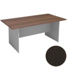 Jednací stůl PRIMO FLEXI 1800 x 900 mm, hranatý, šedá / wenge