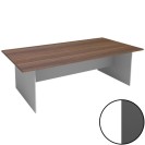 Jednací stůl PRIMO FLEXI, 2400 x 1200 mm, hranatý, bílá/grafitová