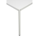 Jídelní stůl, 800 x 800 mm, deska bílá, podnož sv. šedá