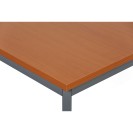 Jídelní stůl TRIVIA, tmavě šedá konstrukce, 800 x 800 mm, třešeň