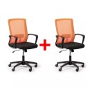 Kancelárska stolička BASE 1+1 ZADARMO, oranžová