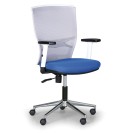 Kancelárska stolička HAAG 1+1 ZADARMO, sivá/modrá