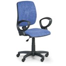 Kancelárska stolička TORINO II s podpierkami rúk, modrá