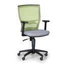 Kancelárska stolička VENLO 1+1 ZADARMO, zelená / sivá