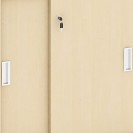 Kancelárska zasúvacia skrinka na kolieskach MIRELLI A+, 800 x 420 x 750 mm, breza