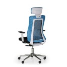 Kancelářská židle EDEN, modrá/bílá