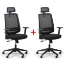 Kancelářská židle RICH 1+1 ZDARMA, černá