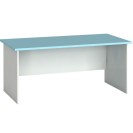 Kancelársky písací stôl PRIMO FLEXI, rovný 1800 x 800 mm, biela/azúrová