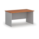 Kancelársky písací stôl rovný PRIMO GRAY, 1400 x 800 mm, sivá/čerešňa