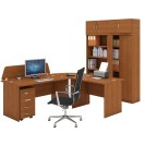 Kancelářský pracovní stůl MIRELLI A+, rovný, délka 1000 mm, třešeň