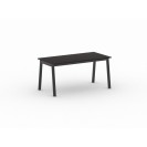 Kancelársky pracovný stôl PRIMO BASIC, čierna podnož, 1600 x 800 mm, wenge