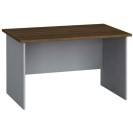 Kancelářský psací stůl PRIMO FLEXI, rovný 1200 x 800 mm, šedá / ořech