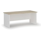 Kancelářský psací stůl rovný PRIMO WHITE, 1800 x 800 mm, bílá/dub přírodní