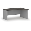 Kancelársky rohový pracovný stôl PRIMO GRAY, 1600 x 1200 mm, pravý, sivá/wenge