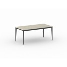 Kancelársky stôl PRIMO ACTION, čierna podnož, 1800 x 900 mm, dub prírodný