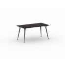 Kancelársky stôl PRIMO ALFA, čierna podnož, 1600 x 800 mm, wenge