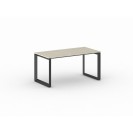 Kancelársky stôl PRIMO INSPIRE, čierna podnož, 1600 x 800 mm, dub prírodný
