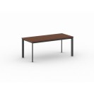 Kancelársky stôl PRIMO INVITATION, čierna podnož, 1800 x 800 mm, čerešňa