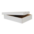 Kartónová krabica na potraviny, biela, 415x305x80 mm, 25 ks