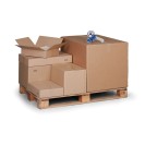 Kartonová krabice s klopami, 400x150x100 mm, 3-vrstvá lepenka, balení 25 ks