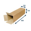 Kartonová krabice - tubus, otevírání na kratší straně krabice 600x150x150 mm, 30 ks