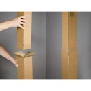 Kartonová krabice - tubus, otevírání na kratší straně krabice 600x150x150 mm, 30 ks