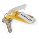 KEY CLIP Schlüsselanhänger, 12 Stk., gelb