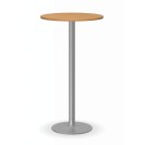 Koktailový stôl OLYMPO II, priemer 600 mm, sivá podnož, doska buk