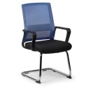 Konferenčná stolička LOW 1+1 ZADARMO, modrá
