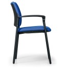 Konferenčná stolička ROCKET s podpierkami rúk, modrá