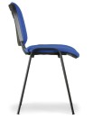 Konferenčná stolička VIVA - čierne nohy, modrá