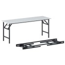 Konferenční stůl FAST READY s černou podnoží 1700 x 500 x 750 mm, bílá