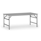 Konferenční stůl FAST READY se stříbrnošedou podnoží, 1800 x 900 x 750 mm, šedá