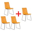 Konferenční židle ARID 3+1 ZDARMA, oranžová