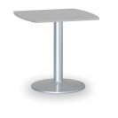 Konferenčný stolík ZEUS II, 660x660 mm, sivá podnož, doska sivá