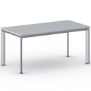 Konferenztisch, Besprechungstisch PRIMO INVITATION 1600 x 800 mm, graues Fußgestell, grau