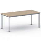 Konferenztisch, Besprechungstisch PRIMO INVITATION 1800 x 800 mm, graues Fußgestell, Buche